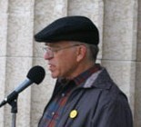 Howard Davidson addresses the 2008 Annual Walk for Peace in Winnipeg, June 14, 2008.