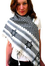 Palestinian Man With Keffiyeh Conflict Symbol Chequered Photo