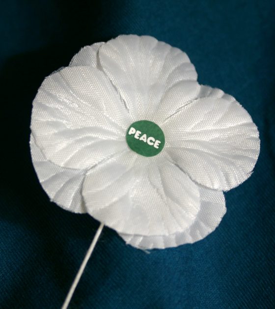 White poppy veterans day